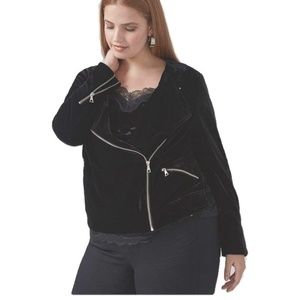 ✨Host Pick✨ 4X Black Velvet Moto Jacket